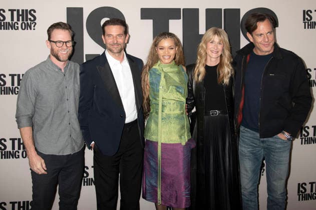 Weston Middleton, Bradley Cooper, Andra Day, Laura Dern und Will Arnett beim Special Screening des Kinofilms Is This Thing On? im DGA Theater. New York, 10.12.2025