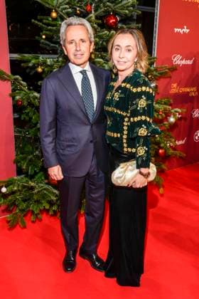 ABBleipzig: Albert Carreras und Ingrid Salvado zu Gast auf dem roten Teppich bei der 31.Jose Carreras Gala in der Media City Leipzig, am 10.12.25 Sachsen Deutschland