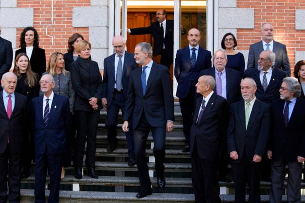 King Felipe VI of Spain receives in audience a delegation from the new Council of the Organization of Consumers and Users (OCU), on the occasion of its 50th anniversary. December 11, 2025. (2025121113)