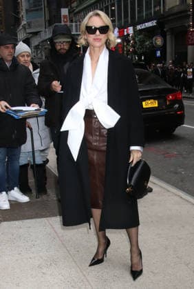NEW YORK, NY- DECEMBER 10: Naomi Watts seen arriving at the screening on Song Sung Blue at the Robin Williams Center-SAG-AFTRA Foundation in New YorkCity on December 10, 2025. Copyright: xRWx