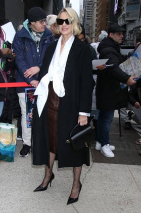 NEW YORK, NY- DECEMBER 10: Naomi Watts seen arriving at the screening on Song Sung Blue at the Robin Williams Center-SAG-AFTRA Foundation in New YorkCity on December 10, 2025. Copyright: xRWx