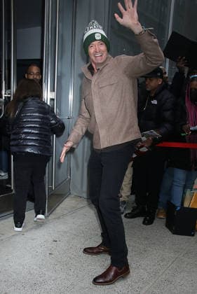 NEW YORK, NY- DECEMBER 10: Hugh Jackman seen arriving at the screening on Song Sung Blue at the Robin Williams Center-SAG-AFTRA Foundation in New YorkCity on December 10, 2025. Copyright: xRWx