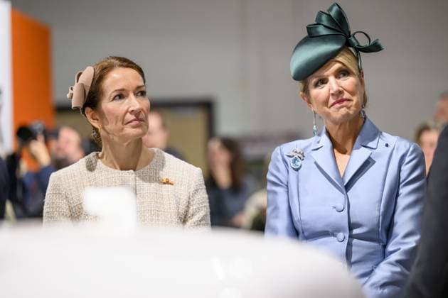 Amsterdam, The Netherlands, 2025-12-11 11:11:26 AMSTERDAM, 11-12-2025, Marineterrein State visit of the President of Finland, Alexander Stubb, to the Netherlands. He is accompanied by his wife, Suzanne Innes-Stubb. At the Marineterrein (MEA), the Royal Couple, the Finnish President, and Mrs. Innes-Stubb will visit the Amsterdam Drone Lab, where they will learn about the use of drones for various civilian purposes, with relevance to the energy and defense sectors. Students and instructors will discuss topics including Defensity College. PHOTO: NLBeeld Patrick van Emst Credit: NL Beeld Patrick van Emst Copyright: xx x