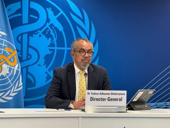 Vast majority of illnesses in Gaza may be unreported, WHO cautions amid limited access GENEVA, SWITZERLAND - DECEMBER 11: WHO Director-General Tedros Adhanom Ghebreyesus speaks during an Association of Accredited Correspondents at the United Nations (ACANU) media briefing in Geneva, Switzerland on December 11, 2025. Beyza Binnur Donmez Anadolu Geneva Switzerland. Editorial use only. Please get in touch for any other usage.  Copyright: x2025xAnadoluxBeyzaxBinnurxDonmezx