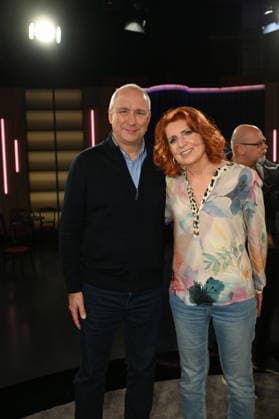 Handballtrainer Thomas Floethe und Sportjournalistin Monica Lierhaus zu Gast in der WDR Talkshow Kölner Treff