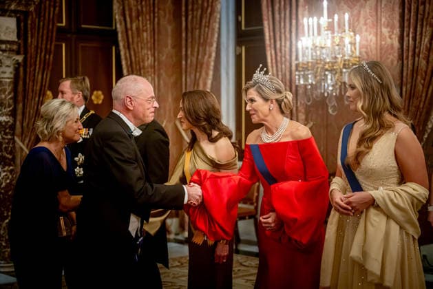 State visit of Finland to the Netherlands, Amsterdam, The Netherlands - 11 Dec 2025 Princess Amalia, King Willem-Alexander, Queen Maxima, President Alexander Stubb, Suzanne Innes-Stubb during the state banquet at the Royal Palace in Amsterdam during the state visit of Finland to the Netherlands. Amsterdam The Netherlands  Copyright: xDPPA POOLx