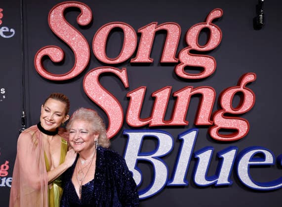 Kate Hudson and Claire Sardina arrive on the red carpet at the Focus Features Song Sung Blue New York Premiere at AMC Lincoln Square Theater on Thursday, December 11, 2025 in New York City.  NYP20251211123 JohnxAngelillo