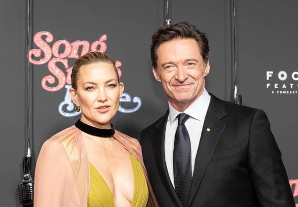 December 11, 2025, Bronx, New York, USA: Kate Hudson wearing dress by Valentino and Hugh Jackman attend premiere of Song Sung Blue by FocusFeatures at AMC Lincoln Square in New York, NY on December 11, 2025 Bronx USA - ZUMAr339 20251211_znp_r339_030 Copyright: xLevxRadinx