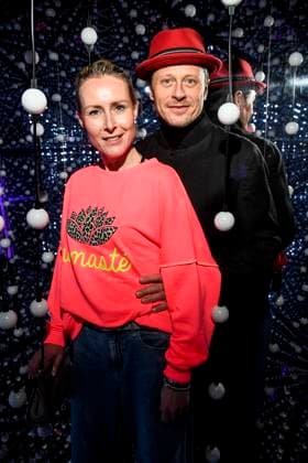 ABBberlin: Franziska Hippe und Roman Knizka Paar Schauspieler zu Gast bei der Eroeffnung von Bubble Planet Das Erlebnismuseum fuer alle Sinne in der Arena Berlin 11.12.2025 Berlin Deutschland