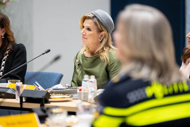 12-12-2025 Rijswijk Queen Maxima and Suzanne Innes-Stubb visited the Huis van de Stad (City Hall), with the focus on domestic violence against women and femicide, in Rijswijk on the 2nd day of the 2 day statevisit to the Netherlands. Â  Copyright: xPPEx