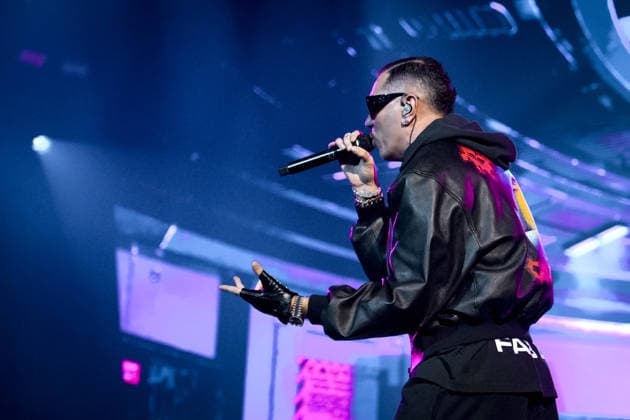 Rome, Marracash is in concert in Rome at the Palazzo dello Sport for his Marra Palazzi25 tour. The Roman dates are sold out. In the photo: MArracash  Copyright: xBARbaraxAmendolax xipa-agency.netx xBArbaraxAmendolax IPA_Agency_IPA69091400