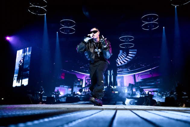 Rome, Marracash is in concert in Rome at the Palazzo dello Sport for his Marra Palazzi25 tour. The Roman dates are sold out. In the photo: MArracash  Copyright: xBARbaraxAmendolax xipa-agency.netx xBArbaraxAmendolax IPA_Agency_IPA69091419