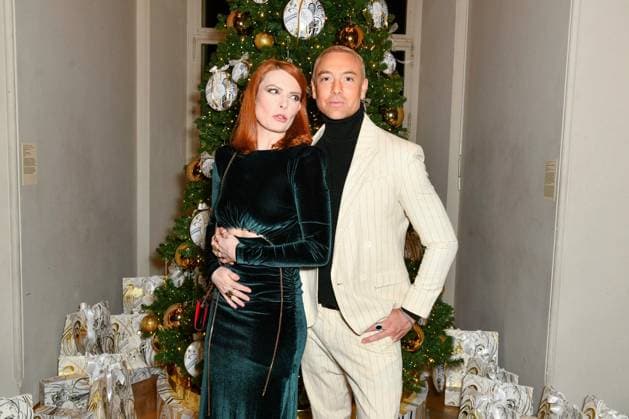 HFC Christmas Party - Paris Maxime Dereymez, Elodie Frégé attend the HFC (Haute Fragrance Company) Christmas Party at the Musée des Arts décoratifs in Paris on December 11, 2025. Photo by Shootpix ABACAPRESS.COM Paris France  Copyright: xShootpix ABACAx