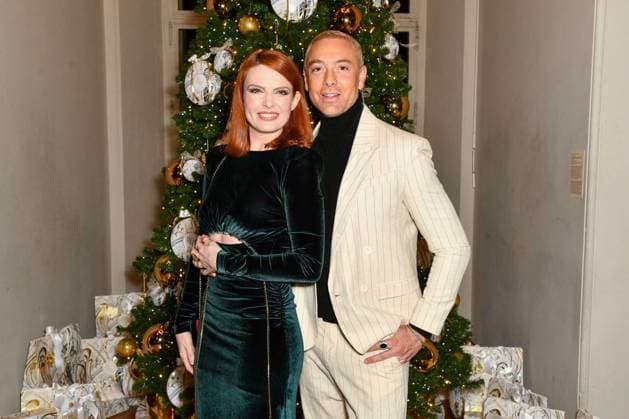 HFC Christmas Party - Paris Maxime Dereymez, Elodie Frégé attend the HFC (Haute Fragrance Company) Christmas Party at the Musée des Arts décoratifs in Paris on December 11, 2025. Photo by Shootpix ABACAPRESS.COM Paris France  Copyright: xShootpix ABACAx