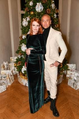 HFC Christmas Party - Paris Maxime Dereymez, Elodie Frégé attend the HFC (Haute Fragrance Company) Christmas Party at the Musée des Arts décoratifs in Paris on December 11, 2025. Photo by Shootpix ABACAPRESS.COM Paris France  Copyright: xShootpix ABACAx