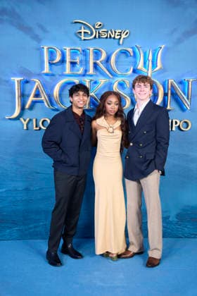 ˜Percy Jackson and the Olympians™ Madrid Premiere Aryan Simhadri, Leah Sava Jeffries, Walker Scobell attends ˜Percy Jackson and the Olympians™ Premiere during a Fan Event at Calderon Theatre on December 13, 2025 in Madrid, Spain Madrid Calderon Theatre Madrid Spain  Copyright: x JACKxGx