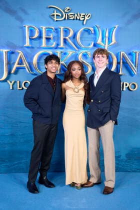 ˜Percy Jackson and the Olympians™ Madrid Premiere Aryan Simhadri, Leah Sava Jeffries, Walker Scobell attends ˜Percy Jackson and the Olympians™ Premiere during a Fan Event at Calderon Theatre on December 13, 2025 in Madrid, Spain Madrid Calderon Theatre Madrid Spain  Copyright: x JACKxGx