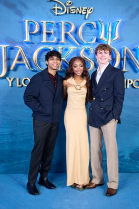 ˜Percy Jackson and the Olympians™ Madrid Premiere Aryan Simhadri, Leah Sava Jeffries, Walker Scobell attends ˜Percy Jackson and the Olympians™ Premiere during a Fan Event at Calderon Theatre on December 13, 2025 in Madrid, Spain Madrid Calderon Theatre Madrid Spain  Copyright: x JACKxGx
