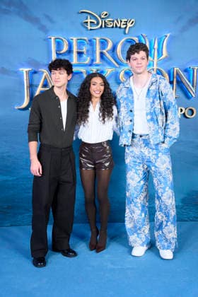 ˜Percy Jackson and the Olympians™ Madrid Premiere Charlie Bushnell, Dior Goodjohn, Daniel Diemer attends ˜Percy Jackson and the Olympians™ Premiere during a Fan Event at Calderon Theatre on December 13, 2025 in Madrid, Spain Madrid Calderon Theatre Madrid Spain  Copyright: x JACKxGx