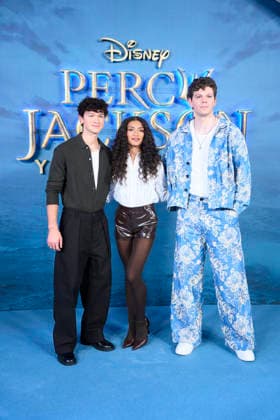 ˜Percy Jackson and the Olympians™ Madrid Premiere Charlie Bushnell, Dior Goodjohn, Daniel Diemer attends ˜Percy Jackson and the Olympians™ Premiere during a Fan Event at Calderon Theatre on December 13, 2025 in Madrid, Spain Madrid Calderon Theatre Madrid Spain  Copyright: x JACKxGx