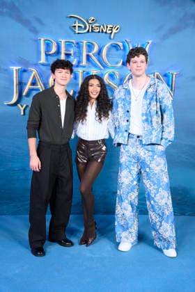 ˜Percy Jackson and the Olympians™ Madrid Premiere Charlie Bushnell, Dior Goodjohn, Daniel Diemer attends ˜Percy Jackson and the Olympians™ Premiere during a Fan Event at Calderon Theatre on December 13, 2025 in Madrid, Spain Madrid Calderon Theatre Madrid Spain  Copyright: x JACKxGx