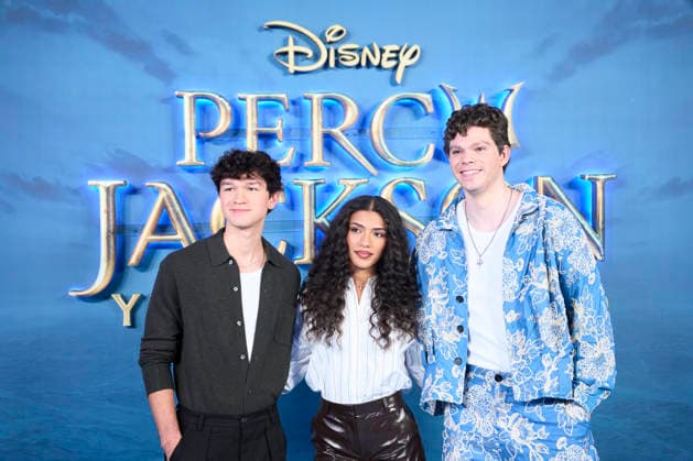 ˜Percy Jackson and the Olympians™ Madrid Premiere Charlie Bushnell, Dior Goodjohn, Daniel Diemer attends ˜Percy Jackson and the Olympians™ Premiere during a Fan Event at Calderon Theatre on December 13, 2025 in Madrid, Spain Madrid Calderon Theatre Madrid Spain  Copyright: x JACKxGx