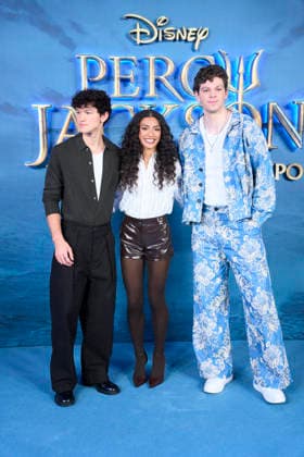 Percy Jackson and the Olympians’ Madrid Premiere - Spain Charlie Bushnell, Dior Goodjohn, Daniel Diemer attends ‘Percy Jackson and the Olympians’ Premiere during a Fan Event at Calderon Theatre on December 13, 2025 in Madrid, Spain. Photo by ABACAPRESS.COM Madrid Madrid Spain  Copyright: xABACAx