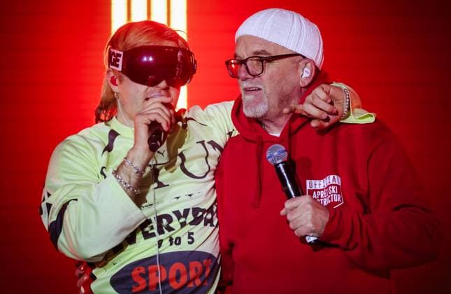 12.12.2025, Bad Hofgastein, AUT, Unterwegs in Salzburg, Ski Opening 2025, TAG 1, im Bild SkiAggu, Ski Aggu, August Jean Diederich, DJ Ötzi, Gerry Friedle, Dj-Ötzi,