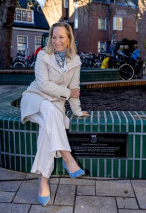 13-12-2025 Wassenaar Princess Margarita de Bourbon Parme at the opening of the renovated Wassenaar shopping center, De Langstraat, in her hometown Wassenaar. Â  Copyright: xPPEx