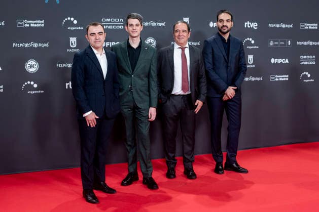 Red carpet of the 31st edition of the José María Forqué Awards Part of the team of La misteriosa mirada del flamenco poses on the red carpet of the 31st edition of the José María Forqué Awards, at the Palacio Municipal de IFEMA, on December 13, 2025, in Madrid Spain The José María Forqué Film Awards, known as Premios Forqué, were created in 1996 by the Entidad de Gestión de Derechos de los Productores Audiovisuales Egeda to honor the memory of José María Forqué, a figure in the Spanish film industry and the first president of Egeda EGEDA created the award with the aim of spreading the importance of the Spanish audiovisual industry and promoting the figure of the film producer 13 DECEMBER 2025 CINE AWARD ACTOR ACTRESS DIRECTOR FILM SERIES F  Copyright: xAlbertoxOrtegax 7168537