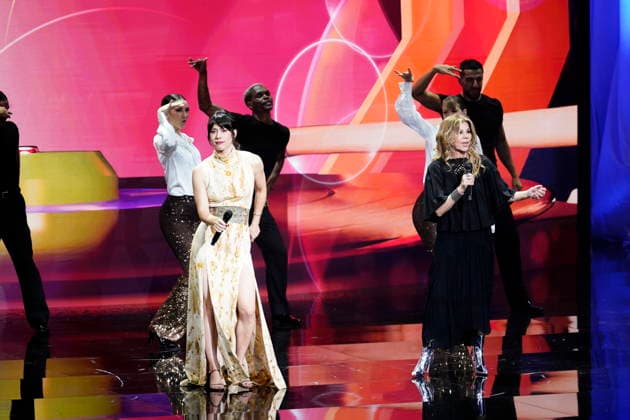 The singer Chloé Bird and Jeanette during their performance at the gala of the 31st edition of the José María Forqué Awards, at the Palacio Municipal de IFEMA, on December 13, 2025, in Madrid Spain The José María Forqué Film Awards, known as the Forqué Awards, were created in 1996 by the Entidad de Gestión de Derechos de los Productores Audiovisuales Egeda to honor the memory of José María Forqué, a leading figure in Spanish filmmaking and the first president of Egeda EGEDA created the award with the aim of disseminating the importance of the Spanish audiovisual industry and promoting the figure of the film producer 13 DECEMBER 2025 GALA PREMIOS FORQUÉ FORQUÉ PREMIOS 31 EDICIÓN IFEMA MADRID A Pé Madrid Madrid Madrid Espana  Copyright: xA.xPÃ rezxMecax 7168791