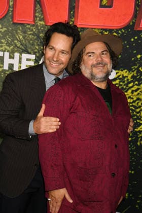 LOS ANGELES, CA - DECEMBER 13: Paul Rudd and Jack Black at the premiere Of Anaconda at The United Theater In Los Angeles, California on On December 13, 2025 . Copyright: xJeffreyxMayerx