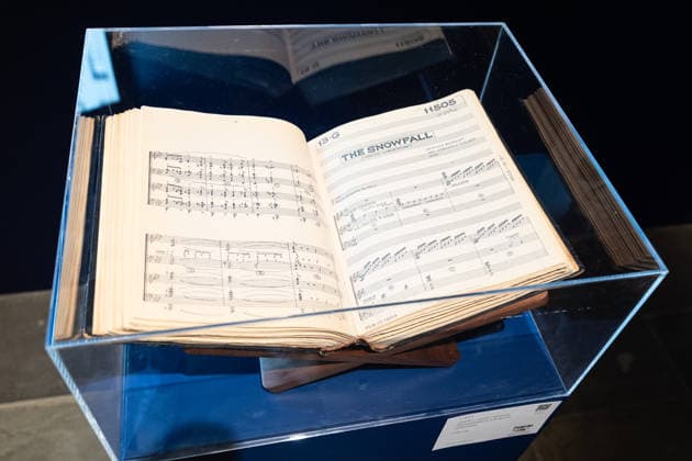 Sotheby s Icons and Bing Crosby Exhibitions press preview Musical arrangements for White Christmas by Joseph J. Lilley, part of Kathryn & Bing Crosby collection on view during press preview at Sotheby s Icons and Bing Crosby Exhibitions in New York, NY on December 13, 2025. New York New York United States Copyright: LevxRadin