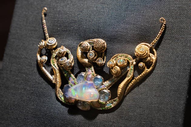 Sotheby s Icons and Bing Crosby Exhibitions press preview Louis Comfort Tiffany Medusa Pendant Necklace sold for almost 4 million dollars on view during press preview at Sotheby s Icons and Bing Crosby Exhibitions in New York, NY on December 13, 2025. New York New York United States Copyright: LevxRadin
