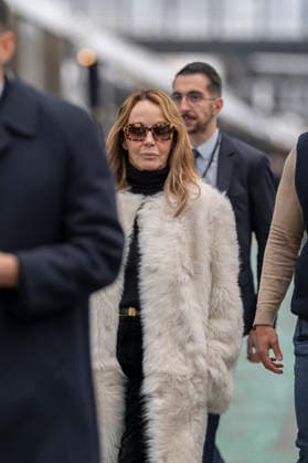 Emily in Paris cast - Paris Philippine Leroy Beaulieu arrives at Gare d’Austerlitz by the Orient Express in Paris, on December 14, 2025. Photo by Eliot Blondet ABACAPRES.COM Paris France France  Copyright: xBlondetxEliot ABACAx