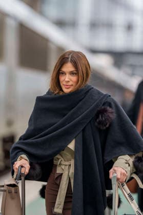 Emily in Paris cast - Paris Iris Mittenaere arrives at Gare d’Austerlitz by the Orient Express in Paris, on December 14, 2025. Photo by Eliot Blondet ABACAPRES.COM Paris France France  Copyright: xBlondetxEliot ABACAx
