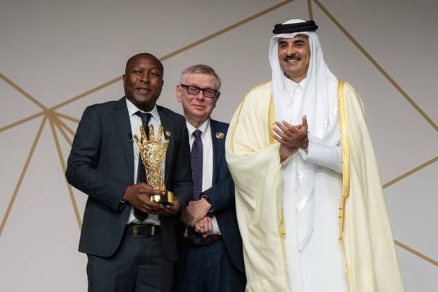 The Emir of the State of Qatar, Tamim bin Hamad Al Thani, attended the ninth edition of the Sheikh Tamim bin Hamad Al Thani International Anti-Corruption Excellence Award The Emir of the State of Qatar, Tamim bin Hamad Al Thani, attended the ninth edition of the Sheikh Tamim bin Hamad Al Thani International Anti-Corruption Excellence Award ceremony and honored the winners. Doha, Qatar, December 14, 2025. Photo by Emiri Diwan Office Doha Doha Qatar 141225_Qatar_QPO_00(11) Copyright: xapaimagesxEmirixDiwanxOfficex xapaimagesx