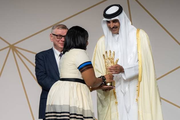 The Emir of the State of Qatar, Tamim bin Hamad Al Thani, attended the ninth edition of the Sheikh Tamim bin Hamad Al Thani International Anti-Corruption Excellence Award The Emir of the State of Qatar, Tamim bin Hamad Al Thani, attended the ninth edition of the Sheikh Tamim bin Hamad Al Thani International Anti-Corruption Excellence Award ceremony and honored the winners. Doha, Qatar, December 14, 2025. Photo by Emiri Diwan Office Doha Doha Qatar 141225_Qatar_QPO_00(9) Copyright: xapaimagesxEmirixDiwanxOfficex xapaimagesx