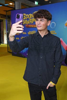Benni Kalcher (Benni BK) bei der Deutschlandpremiere von SPONGEBOB SCHWAMMKOPF: PIRATEN AHOI! im Kino in der Kulturbrauerei in Berlin am 14.12.2025