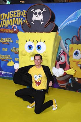 Malte Arkona bei der Deutschlandpremiere von SPONGEBOB SCHWAMMKOPF: PIRATEN AHOI! im Kino in der Kulturbrauerei in Berlin am 14.12.2025