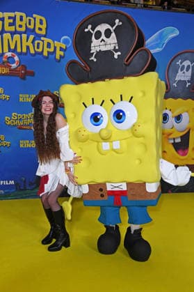 Klaudia Giez bei der Deutschlandpremiere von SPONGEBOB SCHWAMMKOPF: PIRATEN AHOI! im Kino in der Kulturbrauerei in Berlin am 14.12.2025