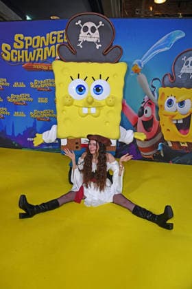 Klaudia Giez bei der Deutschlandpremiere von SPONGEBOB SCHWAMMKOPF: PIRATEN AHOI! im Kino in der Kulturbrauerei in Berlin am 14.12.2025