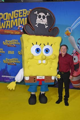 Santiago Ziesmer bei der Deutschlandpremiere von SPONGEBOB SCHWAMMKOPF: PIRATEN AHOI! im Kino in der Kulturbrauerei in Berlin am 14.12.2025