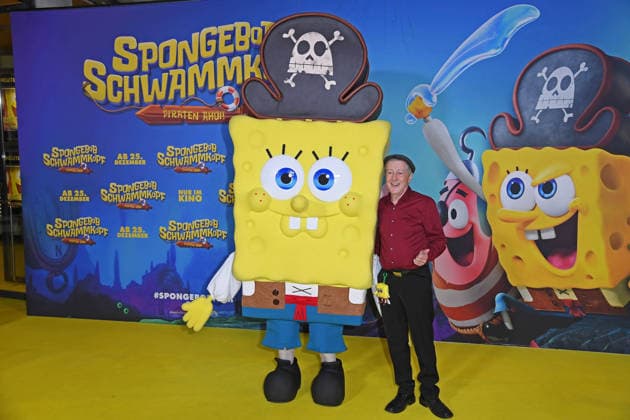 Santiago Ziesmer bei der Deutschlandpremiere von SPONGEBOB SCHWAMMKOPF: PIRATEN AHOI! im Kino in der Kulturbrauerei in Berlin am 14.12.2025