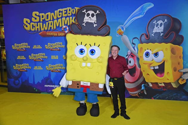 Santiago Ziesmer bei der Deutschlandpremiere von SPONGEBOB SCHWAMMKOPF: PIRATEN AHOI! im Kino in der Kulturbrauerei in Berlin am 14.12.2025