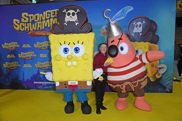 Santiago Ziesmer bei der Deutschlandpremiere von SPONGEBOB SCHWAMMKOPF: PIRATEN AHOI! im Kino in der Kulturbrauerei in Berlin am 14.12.2025
