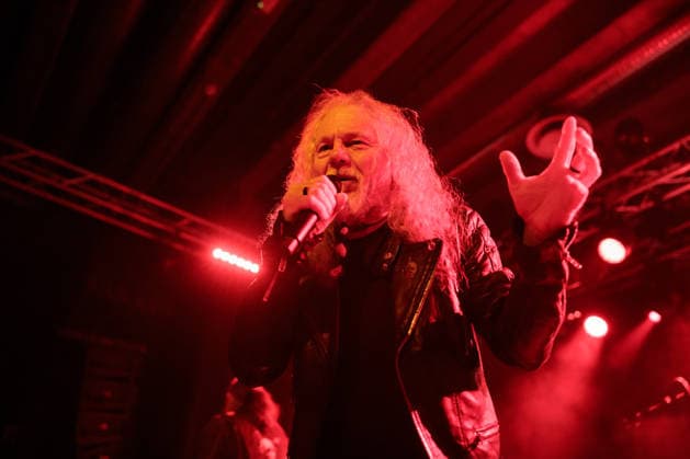 Candlemass live in Oslo, Norway Oslo, Norway. 13th, December 2025. The Swedish metal band Candlemass performs a live concert at Vulkan Arena in Oslo. Here vocalist Johan Langqvist is seen live on stage. Norway, Oslo  Copyright: xGonzalesxPhoto KetilxMartinsenx