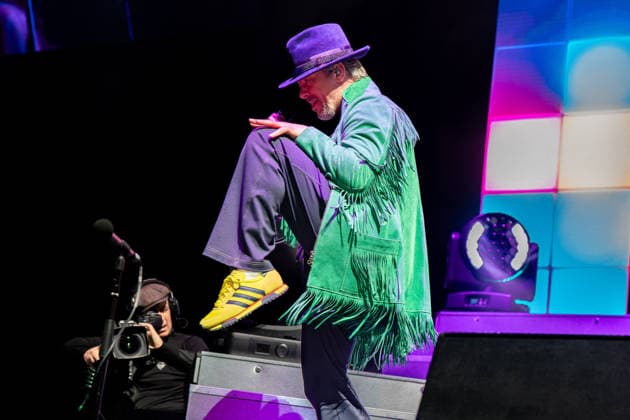 December 14, 2025, London, United Kingdom: Jay Kay and band Jamiroquai seen performing live on stage at the O2 Arena Funk and acid jazz band Jamiroquai lead by Jay Kay played a second date at London s O2 Arena on 14th December 2025 the last date of their The Heels Of Steel Tour London United Kingdom - ZUMAs197 20251214_aaa_s197_251 Copyright: xBonniexBritainx