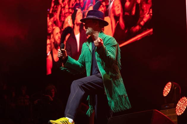 December 14, 2025, London, United Kingdom: Jay Kay and band Jamiroquai seen performing live on stage at the O2 Arena Funk and acid jazz band Jamiroquai lead by Jay Kay played a second date at London s O2 Arena on 14th December 2025 the last date of their The Heels Of Steel Tour London United Kingdom - ZUMAs197 20251214_aaa_s197_270 Copyright: xBonniexBritainx