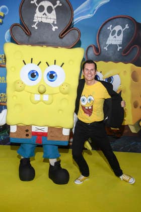 ABBberlin: Malte Arkona zu Gast auf dem gelben Teppich bei der Deutschlandpremiere von SPONGEBOB SCHWAMMKOPF PIRATEN AHOI! im Kino in der Kulturbrauerei in am 14.12.2025 Berlin Deutschland